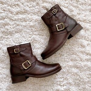 FRYE Vicky 6 | Brown Leather Ankle Boots 7.5